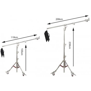  Chân đèn SUPER BOOM INOX L6-2400